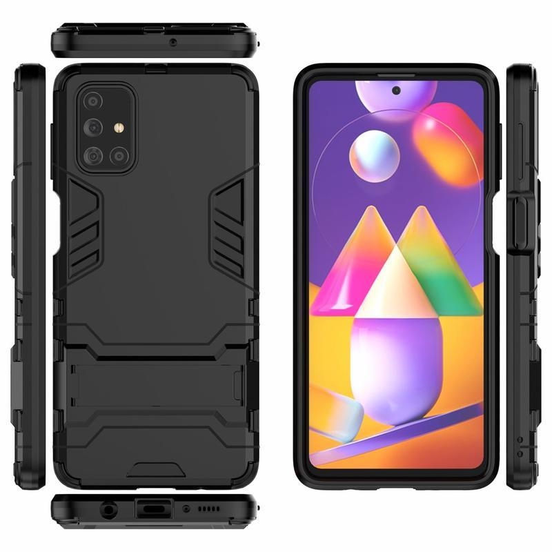 Guard tartós hibrid védőburkolat Samsung Galaxy M31s készülékhez - fekete
