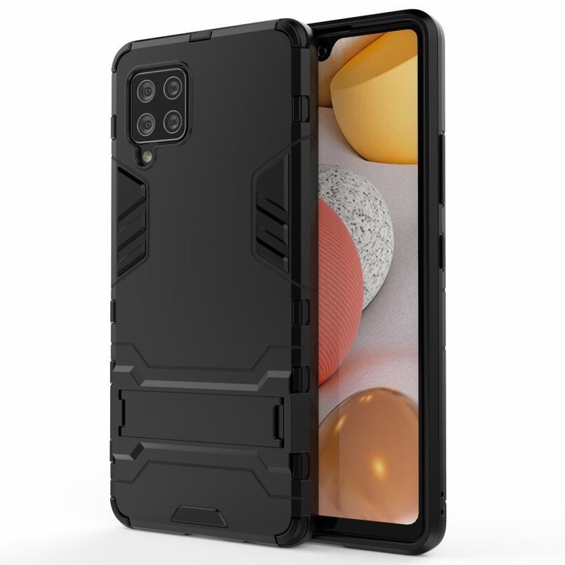 Guard tartós hibrid védőburkolat Samsung Galaxy A42 5G készülékhez - fekete