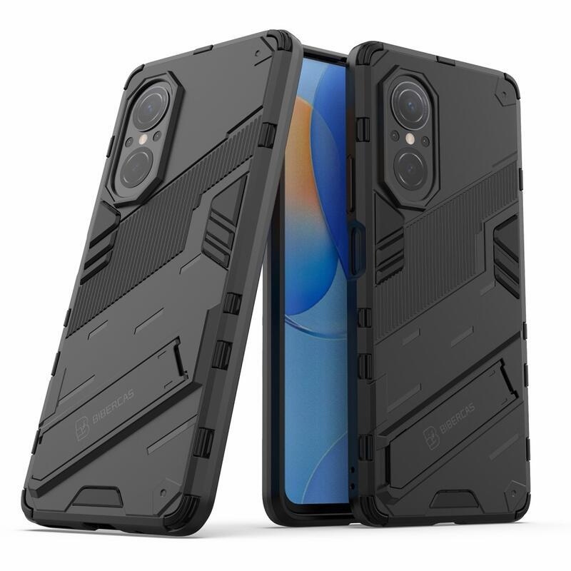 Armory tartós hibrid borító flip állvánnyal a Huawei Nova 9 SE-hez - fekete