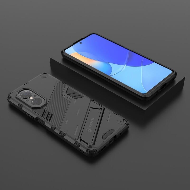 Armory tartós hibrid borító flip állvánnyal a Huawei Nova 9 SE-hez - fekete