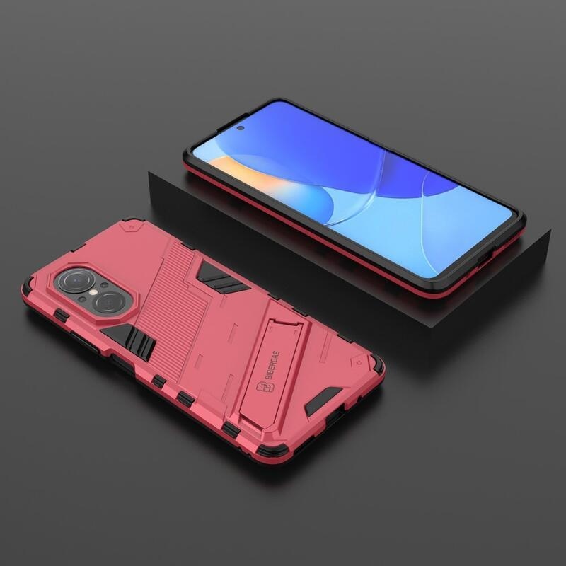 Armory tartós hibrid borító flip állvánnyal a Huawei Nova 9 SE-hez - rózsaszínű