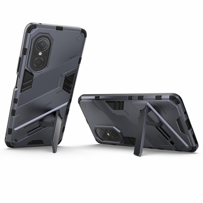 Armory tartós hibrid borító felhajtható állvánnyal Huawei Nova 9 SE-hez - sötétkék
