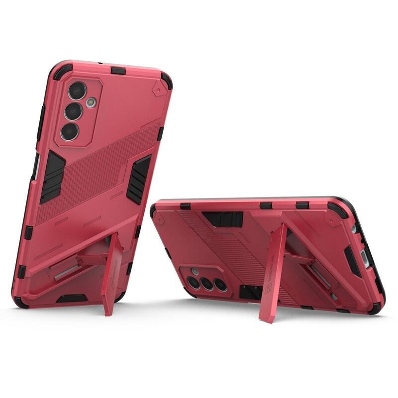 Armory tartós hibrid borító flip állvánnyal Samsung Galaxy M13 4G készülékhez - rózsaszínű