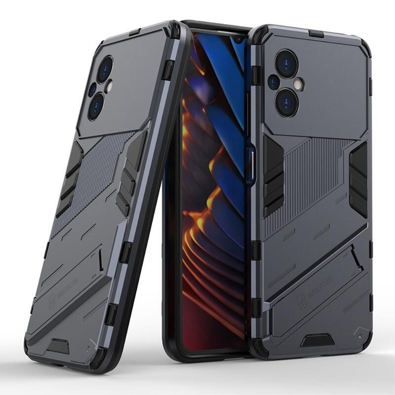 Guard tartós hibrid borító csuklós állvánnyal Xiaomi Poco M5 készülékhez - szürke