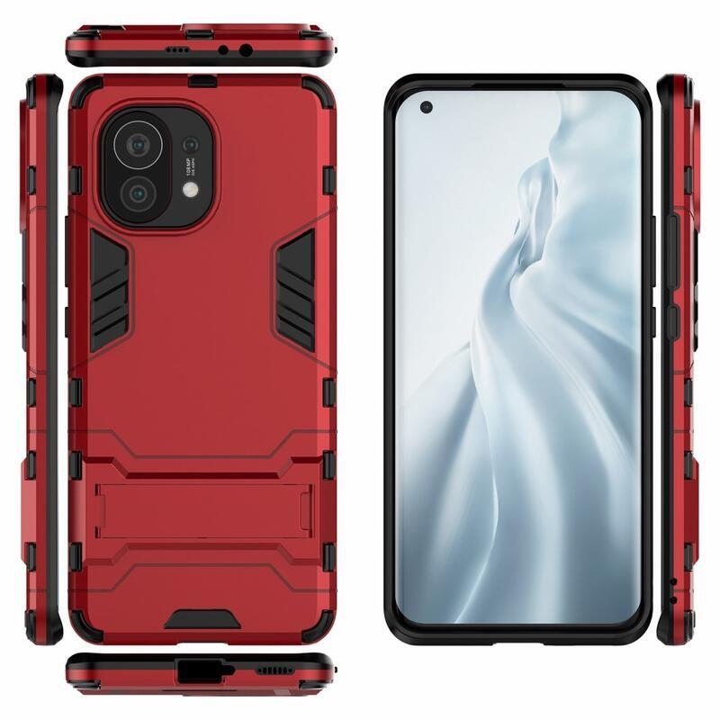 Guard tartós hibrid tok a Xiaomi Mi 11-hez - piros