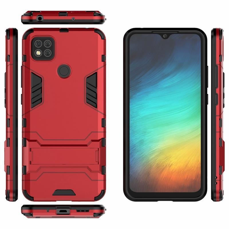 Guard tartós hibrid tok Xiaomi Redmi 9C-hez - piros