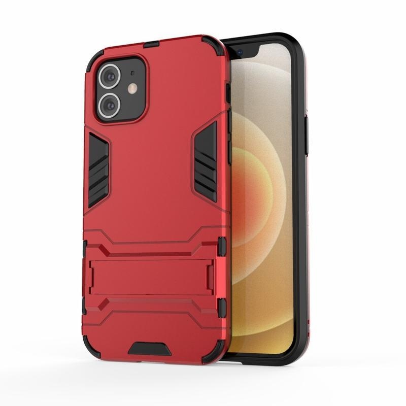 Guardy hibrid tartós borító iPhone 12 Pro/12 készülékhez - piros