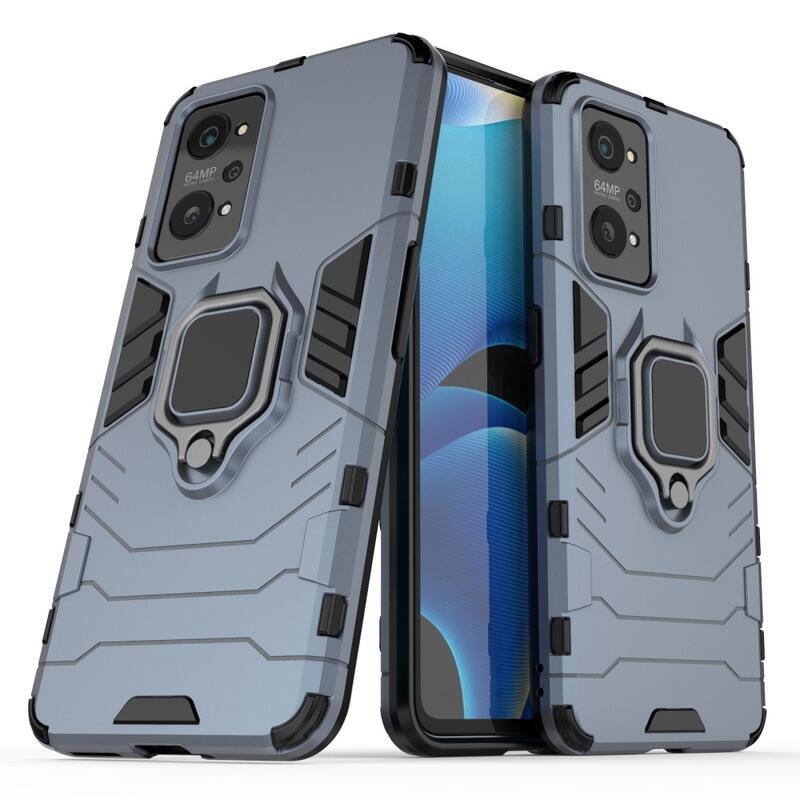 Guardy hibrid tartós borító ujjbeggyel a Realme GT Neo 2 készülékhez - kék