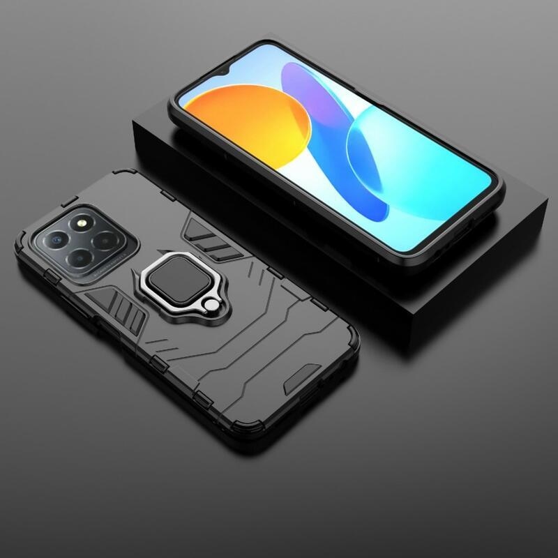 Guardy Tartós hibrid borító a Honor X8 5G/Honor 70 Lite 5G készülékhez - Fekete
