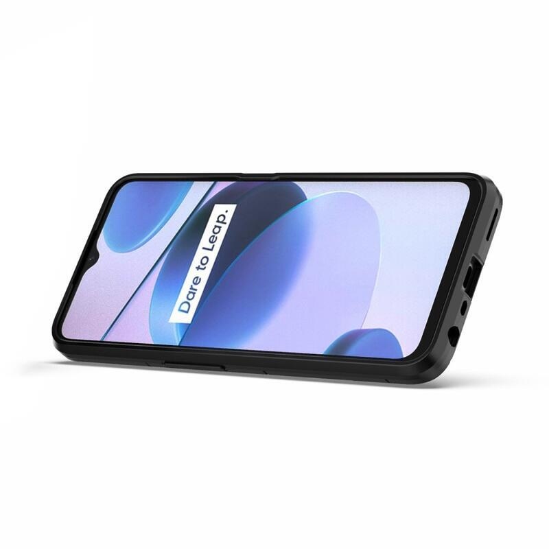 Guardy tartós hibrid mobiltelefon borító Realme C35 - fekete