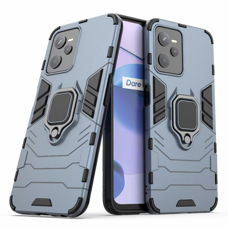 Guardy tartós hibrid mobiltelefon borító Realme C35 - kék