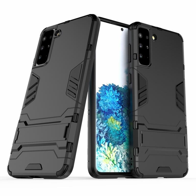 Guard tartós hibrid borítás Samsung Galaxy S21 Plus készülékhez - fekete