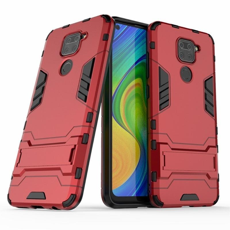 Guardy tartós hibrid borító a Xiaomi Redmi Note 9-hez - piros