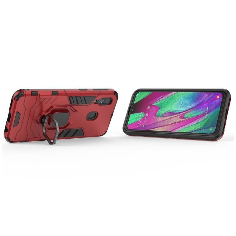 Guardy tartós hibrid borító Samsung Galaxy A40 készülékhez - piros