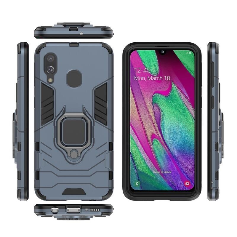 Guardy tartós hibrid borító Samsung Galaxy A40 készülékhez - kék