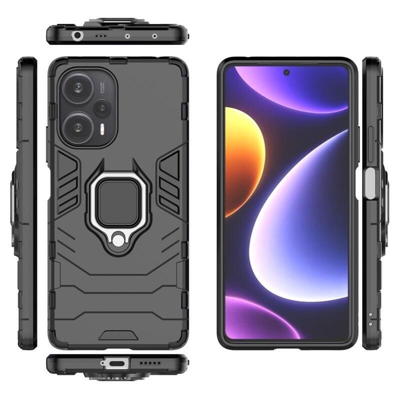 Guardy tartós hibrid borító a Xiaomi Poco F5 készülékhez - fekete