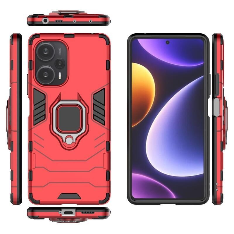 Guardy tartós hibrid borító a Xiaomi Poco F5 készülékhez - piros