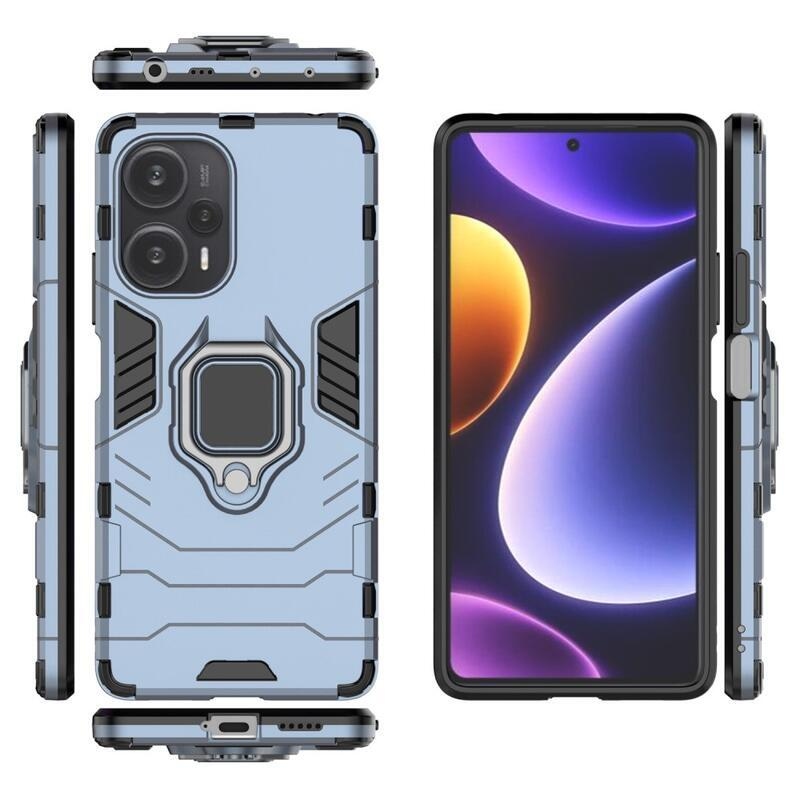 Guardy tartós hibrid borító Xiaomi Poco F5 készülékhez - kék