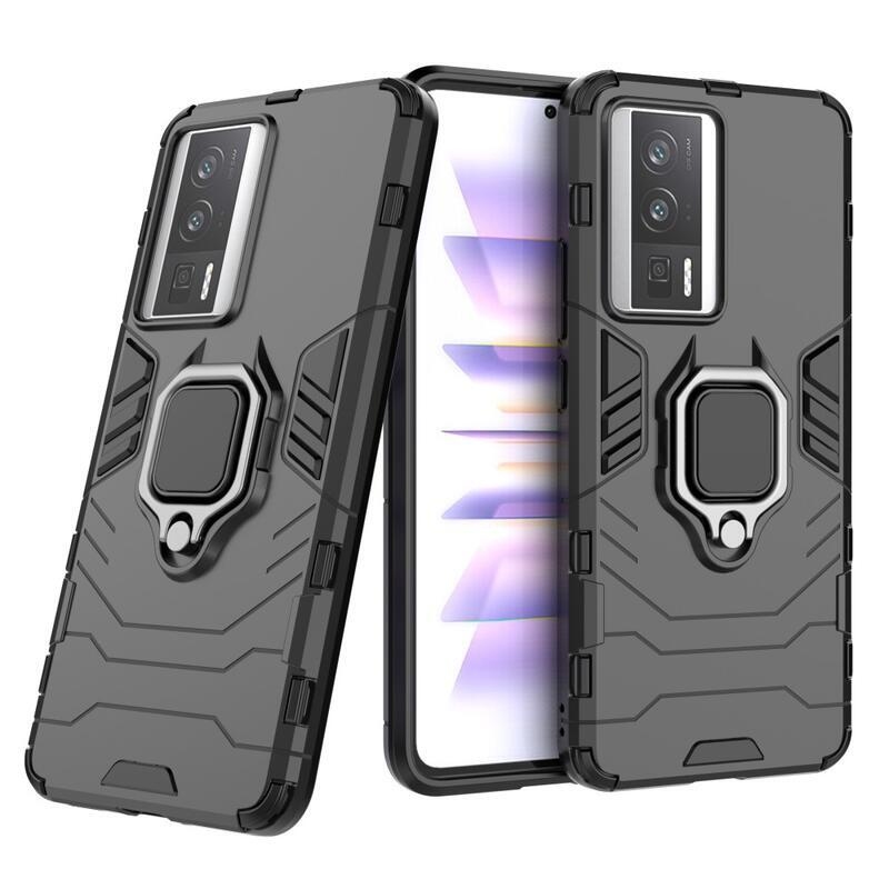 Guardy tartós hibrid borító a Xiaomi Poco F5 Pro-hoz - fekete
