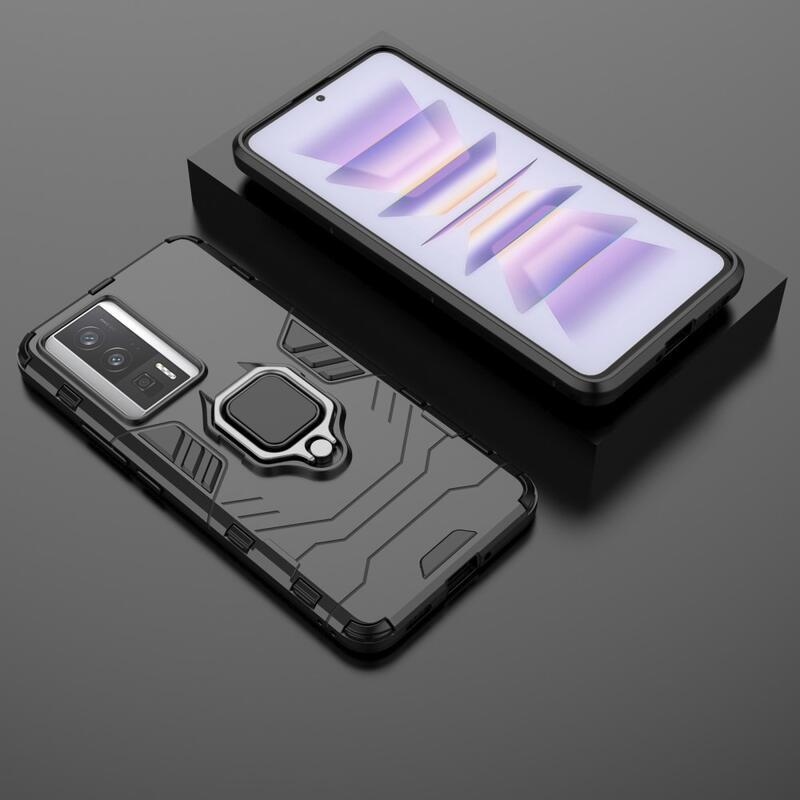 Guardy tartós hibrid borító a Xiaomi Poco F5 Pro-hoz - fekete