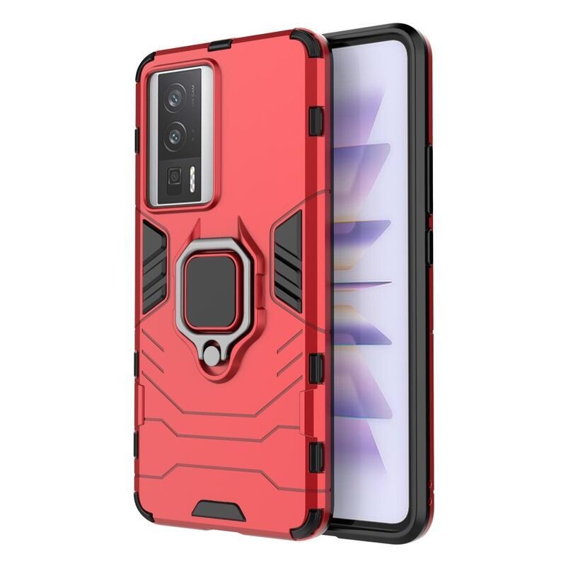 Guardy tartós hibrid borító a Xiaomi Poco F5 Pro-hoz - piros