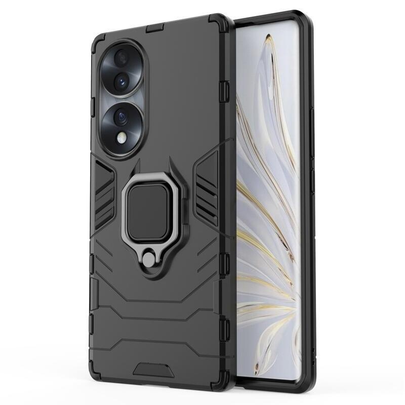 Guardy tartós hibrid borítás ujjbeggyel a Honor 70 5G készülékhez - fekete