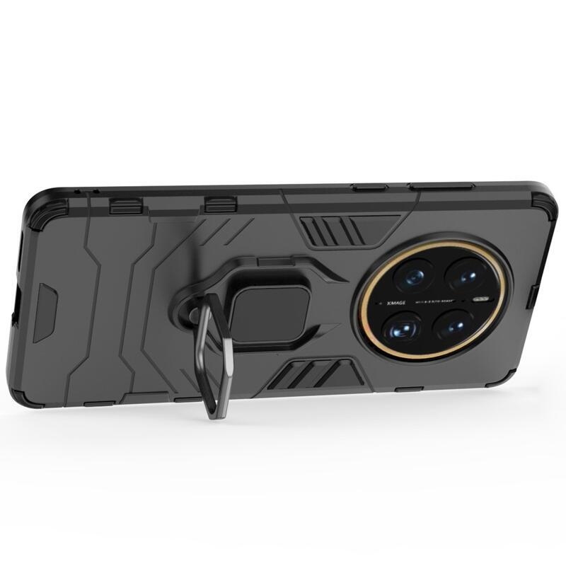 Guardy tartós hibrid borító ujjbeggyel a Huawei Mate 50 Pro-hoz - fekete