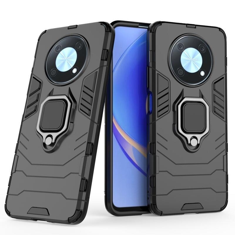 Guardy tartós hibrid borító ujjbeggyel a Huawei Nova Y90 készülékhez - fekete