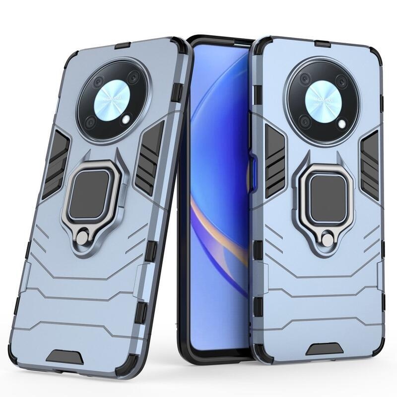 Guardy tartós hibrid borító ujjbeggyel a Huawei Nova Y90 készülékhez - kék