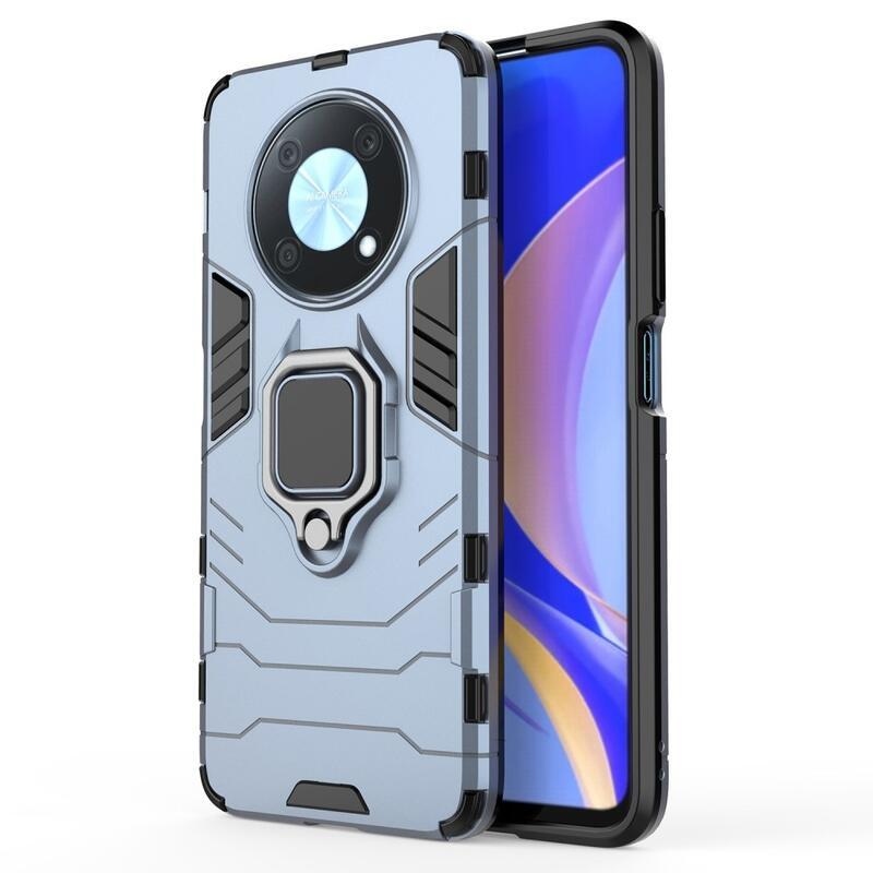 Guardy tartós hibrid borító ujjbeggyel a Huawei Nova Y90 készülékhez - kék