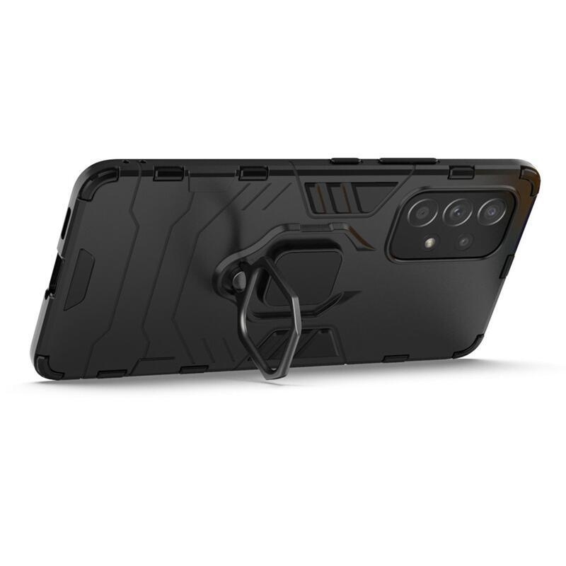 Guardy tartós hibrid borító ujjbeggyel Samsung Galaxy A53 5G készülékhez - fekete