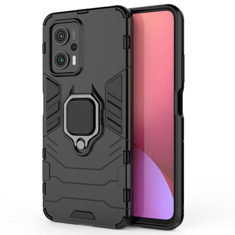 Guardy tartós hibrid borítás ujjbeggyel a Xiaomi Poco X4 GT 5G-hez - fekete
