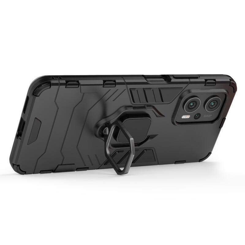 Guardy tartós hibrid borítás ujjbeggyel a Xiaomi Poco X4 GT 5G-hez - fekete