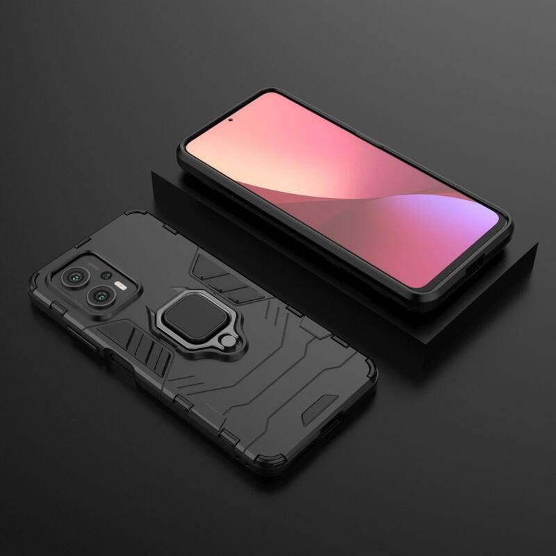 Guardy tartós hibrid borítás ujjbeggyel a Xiaomi Poco X4 GT 5G-hez - fekete