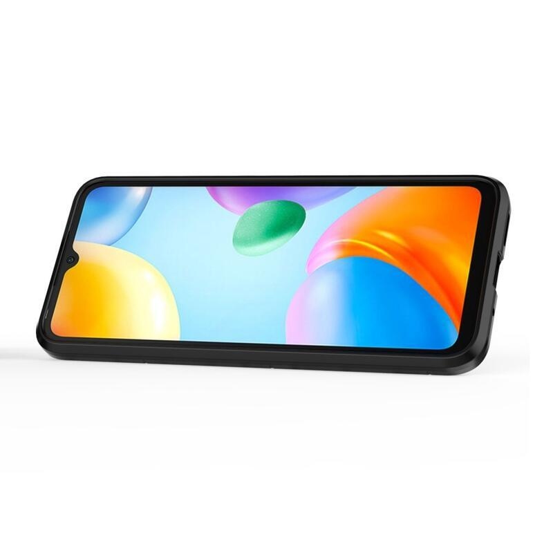 Guardy tartós hibrid borító ujjbeggyel Xiaomi Redmi 10C-hez - fekete