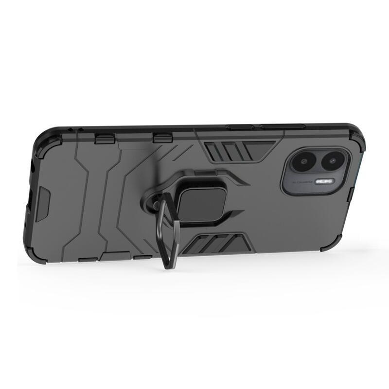 Guardy tartós hibrid borítás ujjmarkolattal Xiaomi Redmi A1/Redmi A2 - fekete