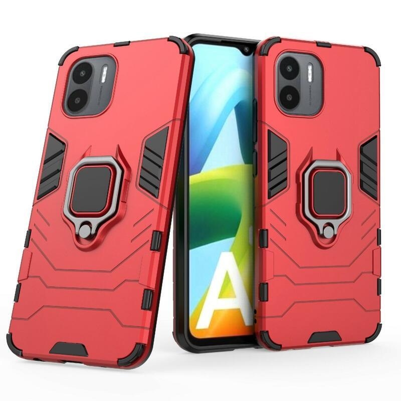 Guardy tartós hibrid borító ujjbeggyel Xiaomi Redmi A1/Redmi A2 - piros