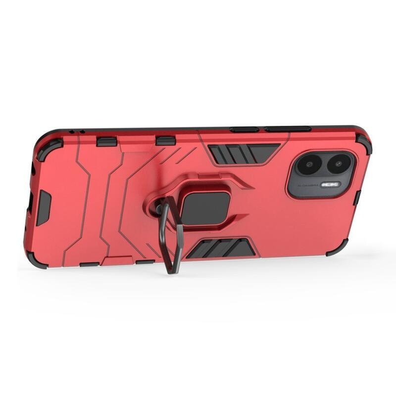 Guardy tartós hibrid borító ujjbeggyel Xiaomi Redmi A1/Redmi A2 - piros