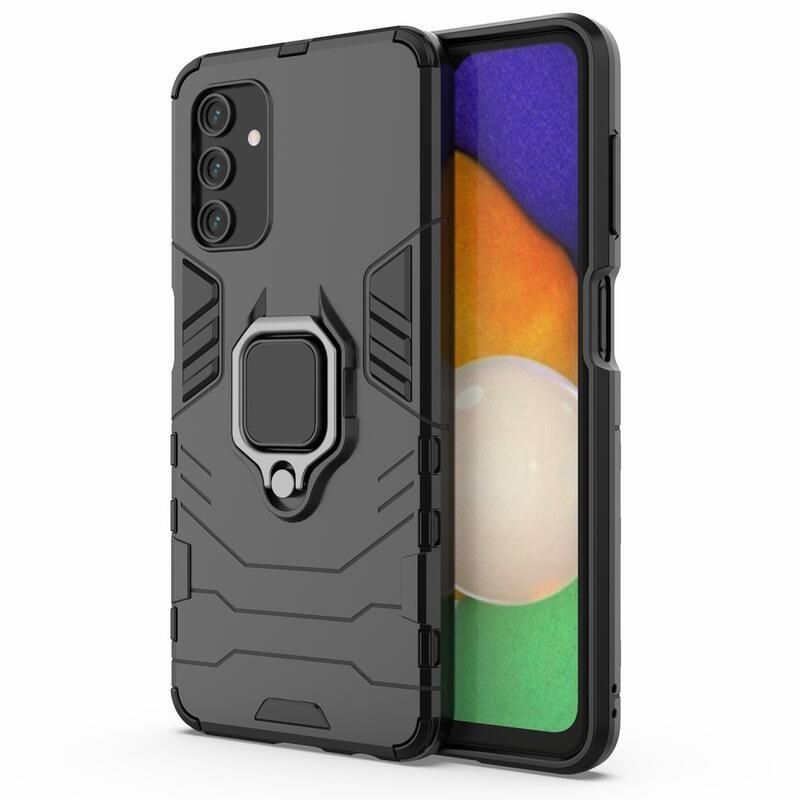 Guardy Tartós hibrid borító ujjbeggyel Samsung Galaxy A13 5G/Galaxy A04s (164,7 x 76,7 x 9,1 mm) - Fekete