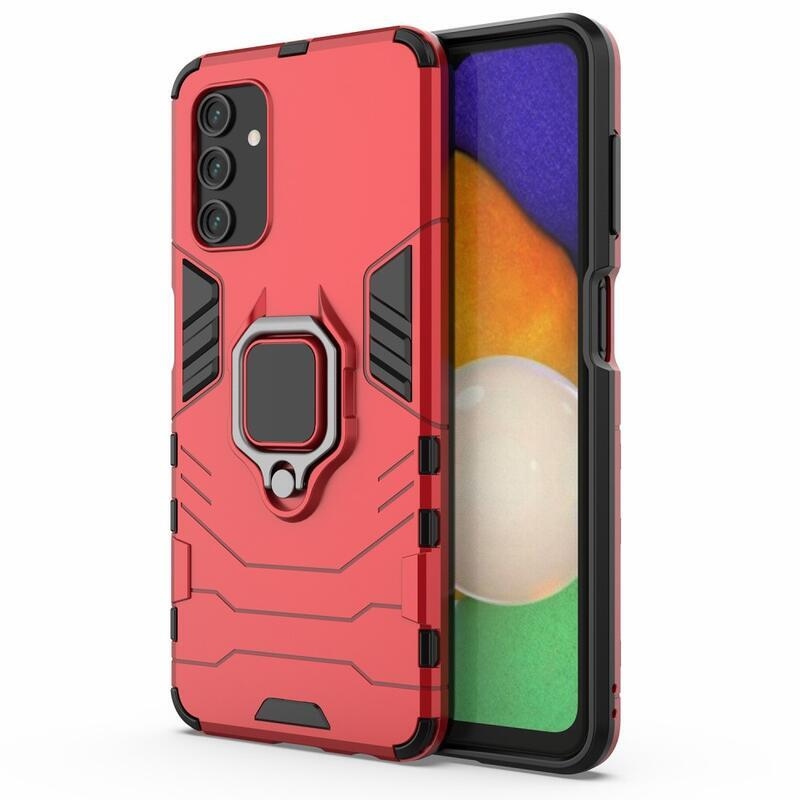 Guardy tartós hibrid borító ujjbeggyel Samsung Galaxy A13 5G/Galaxy A04s (164,7 x 76,7 x 9,1 mm) - piros