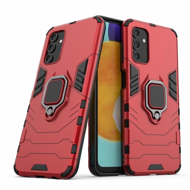 Guardy tartós hibrid borító ujjbeggyel Samsung Galaxy A13 5G/Galaxy A04s (164,7 x 76,7 x 9,1 mm) - piros