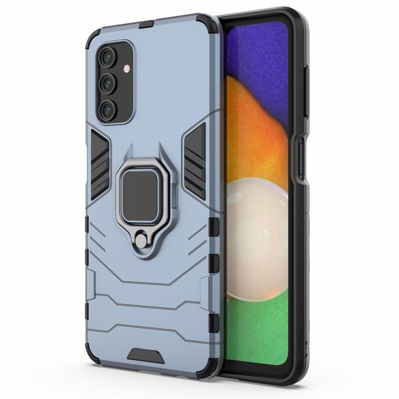 Guardy tartós hibrid borító ujjbeggyel Samsung Galaxy A13 5G/Galaxy A04s (164,7 x 76,7 x 9,1 mm) - sötétkék