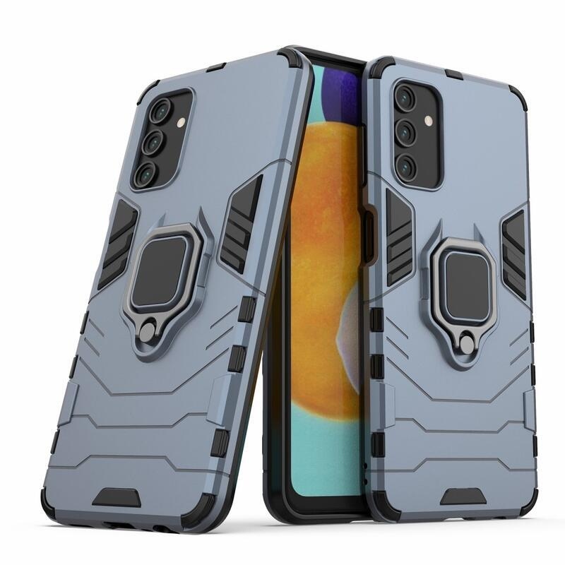 Guardy tartós hibrid borító ujjbeggyel Samsung Galaxy A13 5G/Galaxy A04s (164,7 x 76,7 x 9,1 mm) - sötétkék