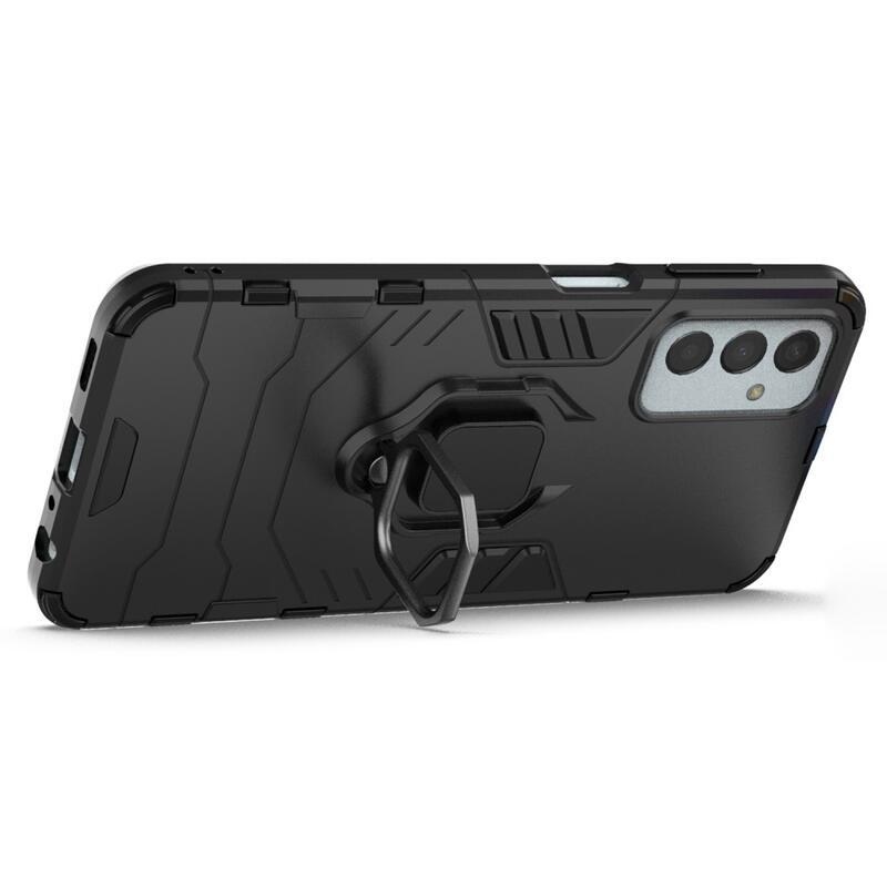 Guardy tartós hibrid borító ujjbeggyel Samsung Galaxy M13 4G készülékhez - fekete