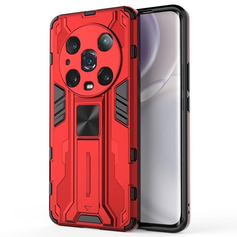 Guardy tartós hibrid borító felhajtható állvánnyal a Honor Magic 4 Pro 5G készülékhez - piros