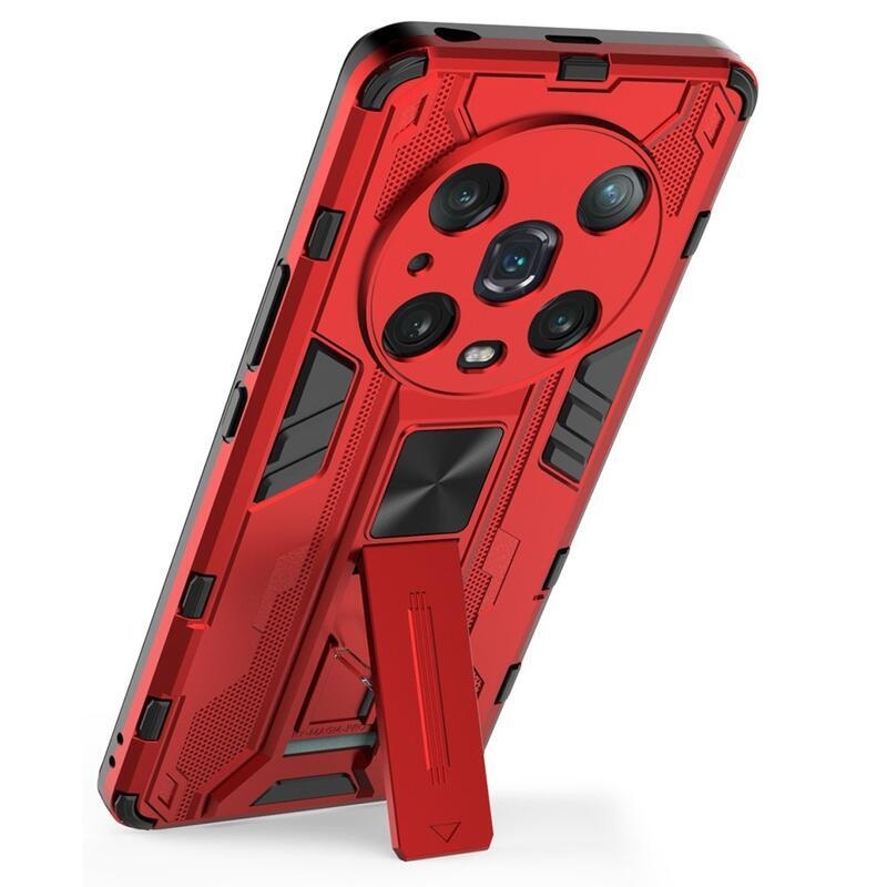Guardy tartós hibrid borító felhajtható állvánnyal a Honor Magic 4 Pro 5G készülékhez - piros
