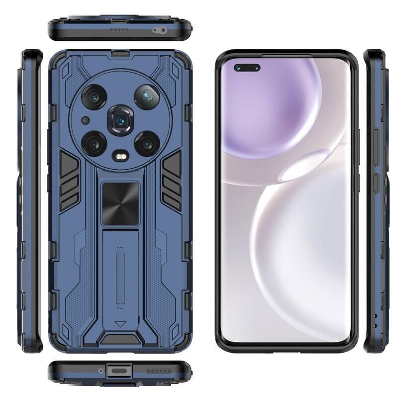 Guardy tartós hibrid borító felhajtható állvánnyal a Honor Magic 4 Pro 5G készülékhez - kék