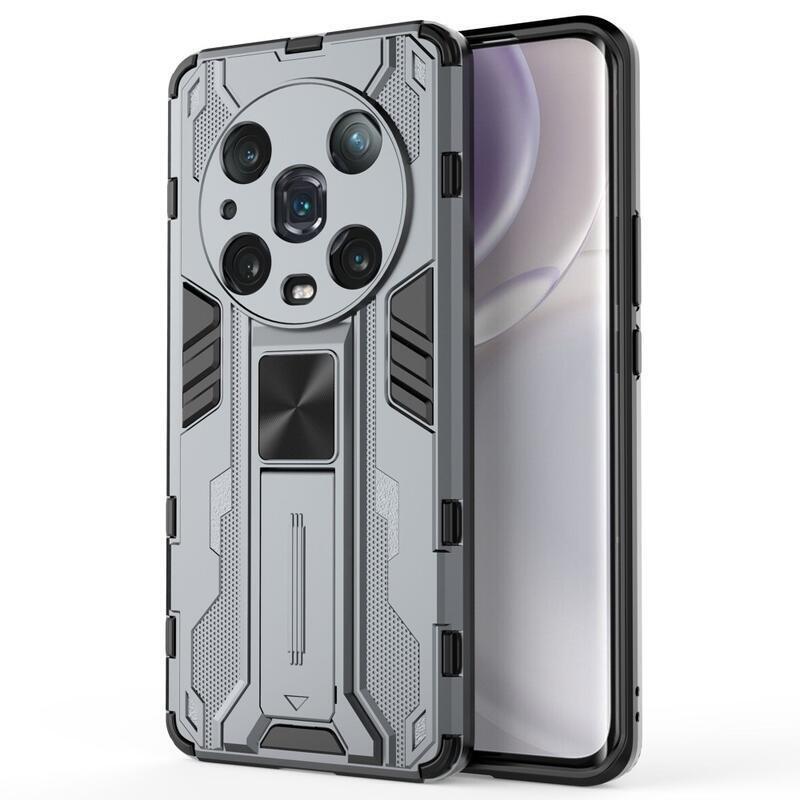 Guardy tartós hibrid borító felhajtható állvánnyal a Honor Magic 4 Pro 5G készülékhez - szürke