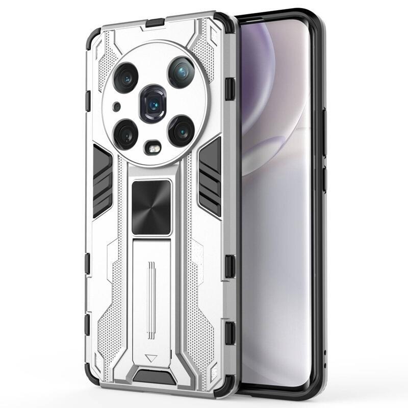 Guardy Tartós hibrid borítás dönthető állvánnyal a Honor Magic 4 Pro 5G készülékhez - ezüst
