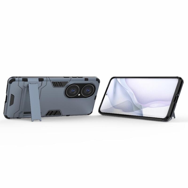 Guard tartós hibrid borító flip állvánnyal a Huawei P50 Pro készülékhez - kék